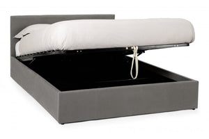 Madelyn Steel Fabric Ottoman Bed Frame