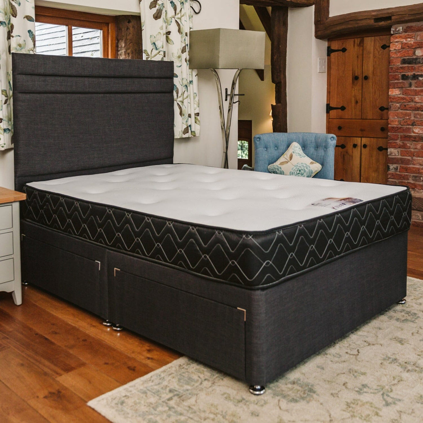 Madrid Special Memory Foam Sprung Divan Bed Set Divan Bed Set Divan Base Direct 