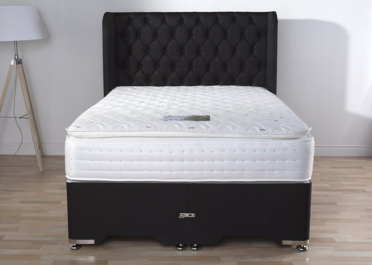 Sleep Revolution Mayfair 1000 Pocket Memory Foam Pillow Top Divan Bed Set