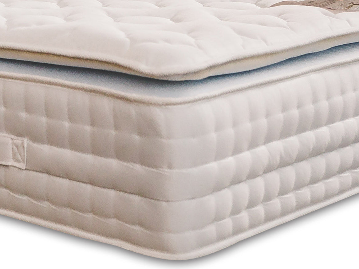 Sophia Briar-Rose Nova 1000 Pocket Sprung Natural Fillings Cushioned Pillow Top Memory Foam Bed Set