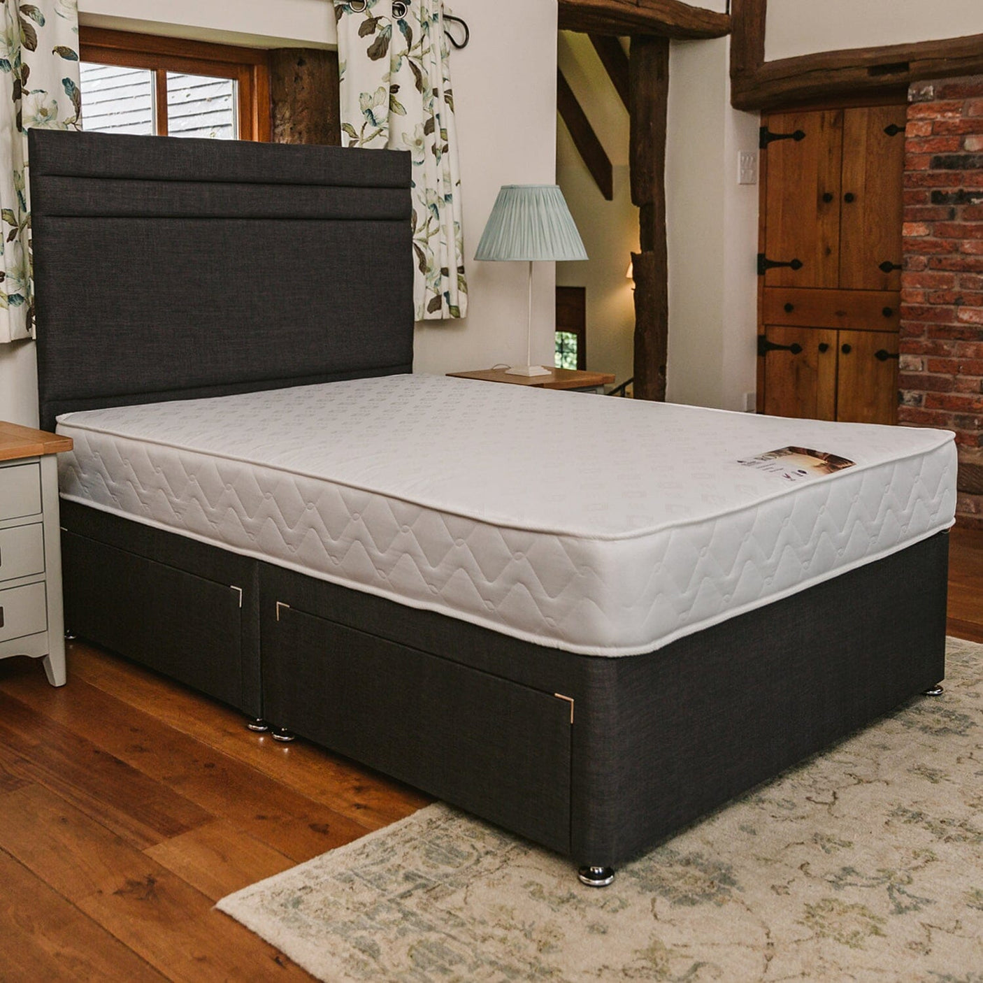 Rome Comfort Deluxe Sprung Divan Bed Set Divan Bed Set Divan Base Direct 