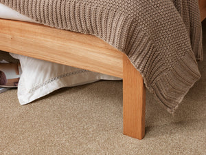 Serenity Oak Wooden Bed Frame Wooden Bed Frames Divan Base Direct 