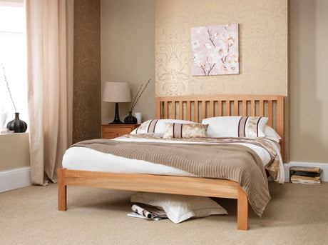 Serenity Oak Wooden Bed Frame Wooden Bed Frames Divan Base Direct 