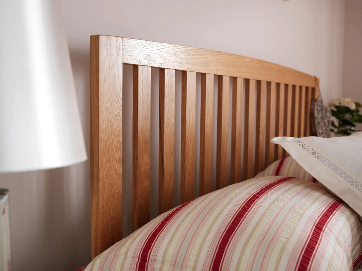 Serenity Oak Wooden Bed Frame Wooden Bed Frames Divan Base Direct 