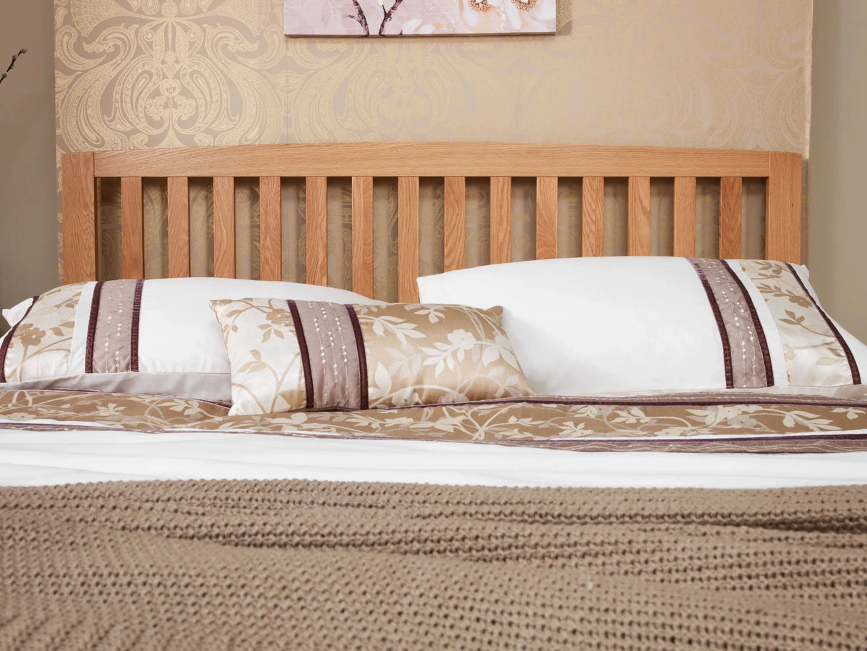 Serenity Oak Wooden Bed Frame Wooden Bed Frames Divan Base Direct 