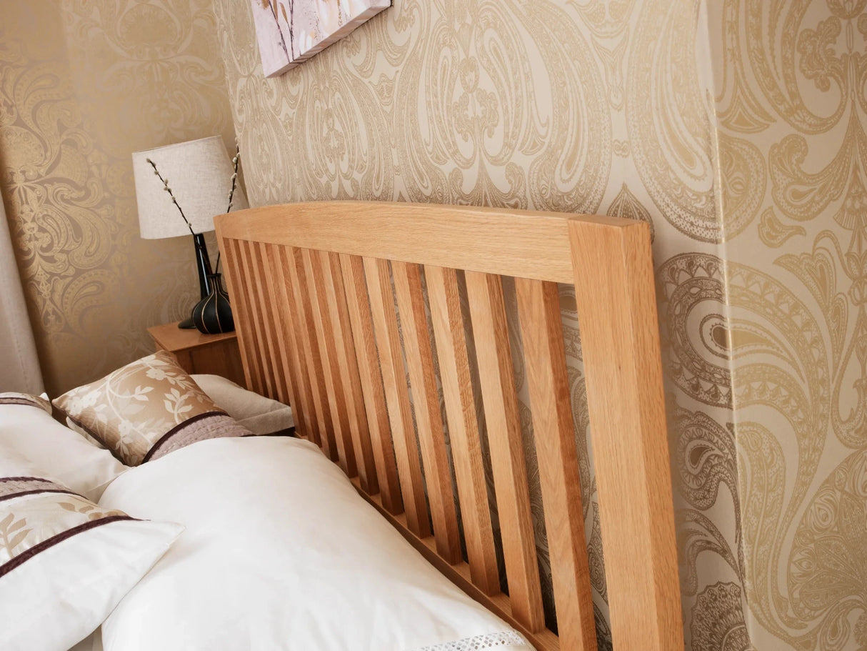 Serenity Oak Wooden Bed Frame Wooden Bed Frames Divan Base Direct 