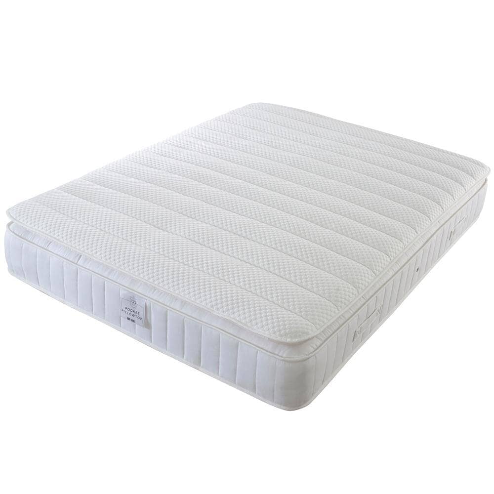 Shire Essentials 1000 Pocket Sprung Memory Foam Pillow Top Divan Bed Set Divan Bed Set Shire 