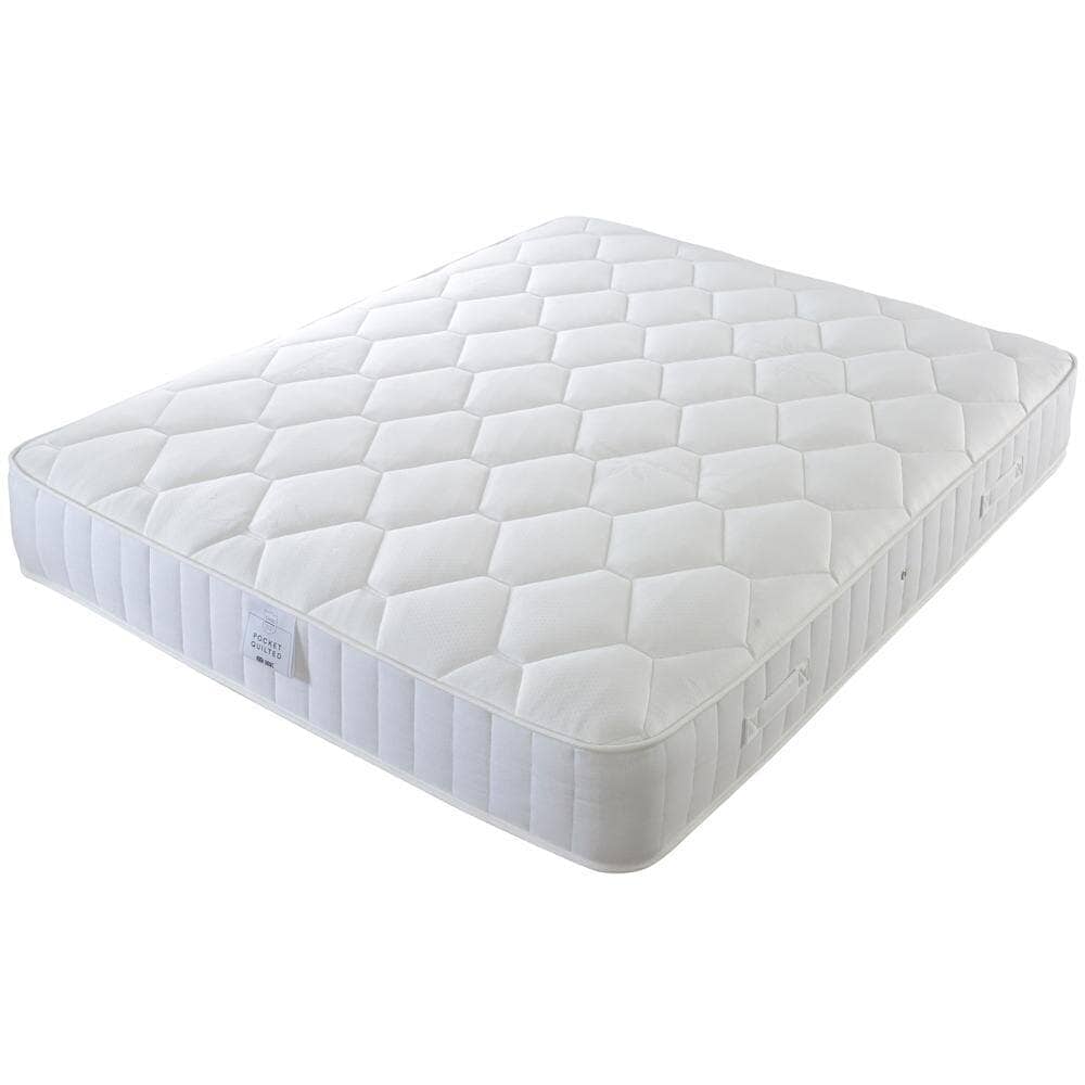 Shire Essentials 1000 Pocket Sprung Quilted Divan Bed Set Divan Bed Set Shire 