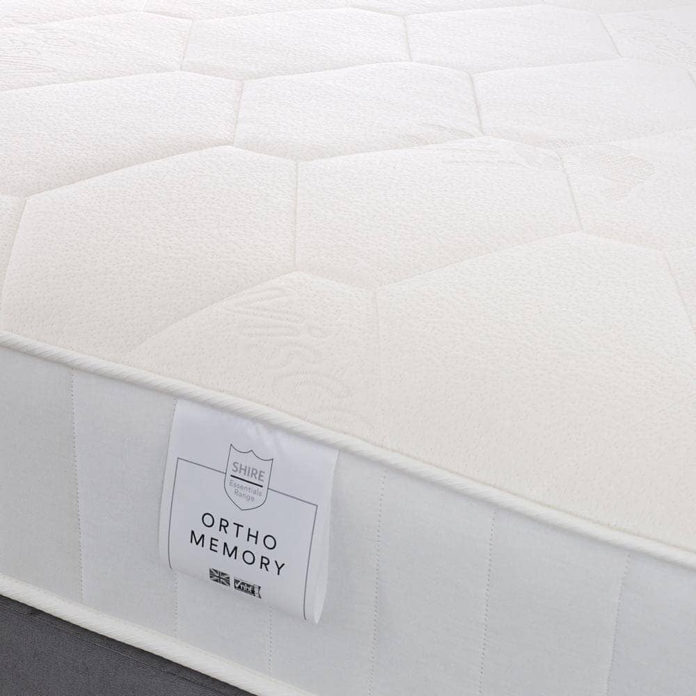 Shire Essentials Orthopaedic Sprung Memory Foam Divan Bed Set Divan Bed Set Shire 