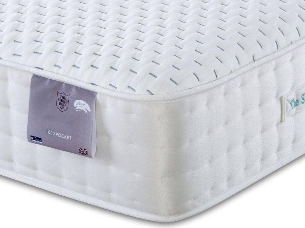 Shire Wenlock 1000 Pocket Sprung Latex Natural Fillings Mattress Mattress Shire 