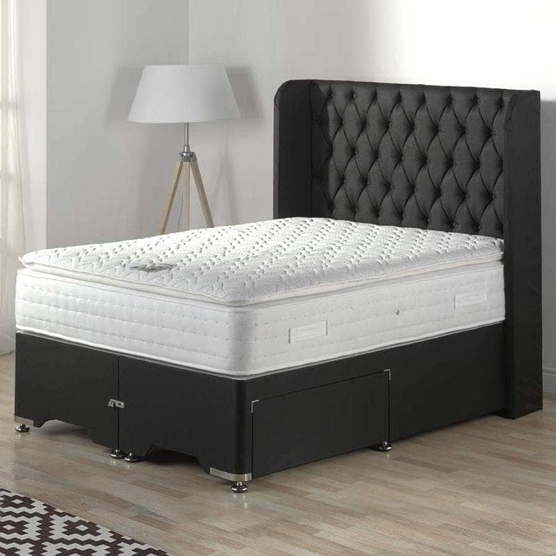 Sleep Revolution Belgravia 1000 Pocket Latex Pillow Top Divan Bed Set Divan Bed Set Divan Base Direct 