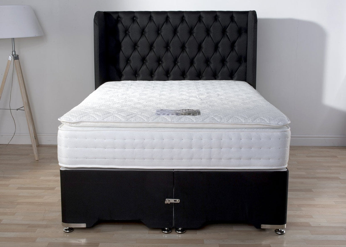 Sleep Revolution Belgravia 1000 Pocket Latex Pillow Top Divan Bed Set Divan Bed Set Divan Base Direct 