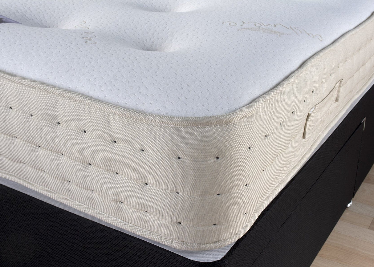 Sleep Revolution Cashmere Wool 1000 Pocket Sprung Divan Bed Set Divan Bed Set Divan Base Direct 