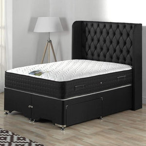Sleep Revolution Dual Season 1000 Pocket Cool Gel Memory Foam Divan Bed Set Divan Bed Set Divan Base Direct 