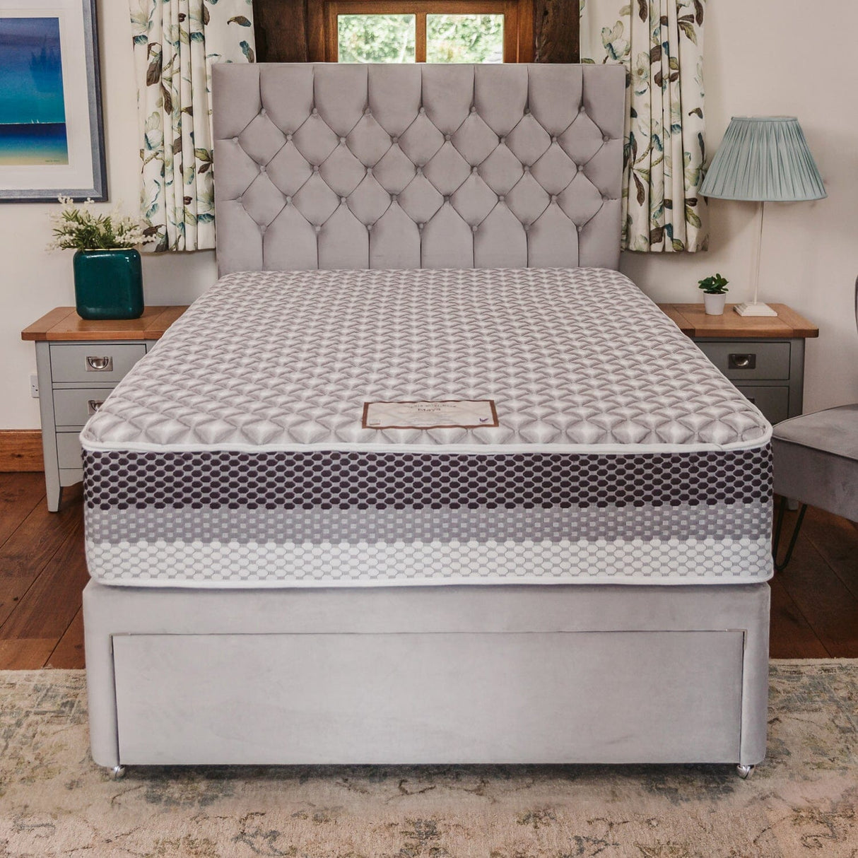 Sophia Briar-Rose Maya 2000 Pocket Sprung Memory Foam Mattress Mattress Divan Base Direct 