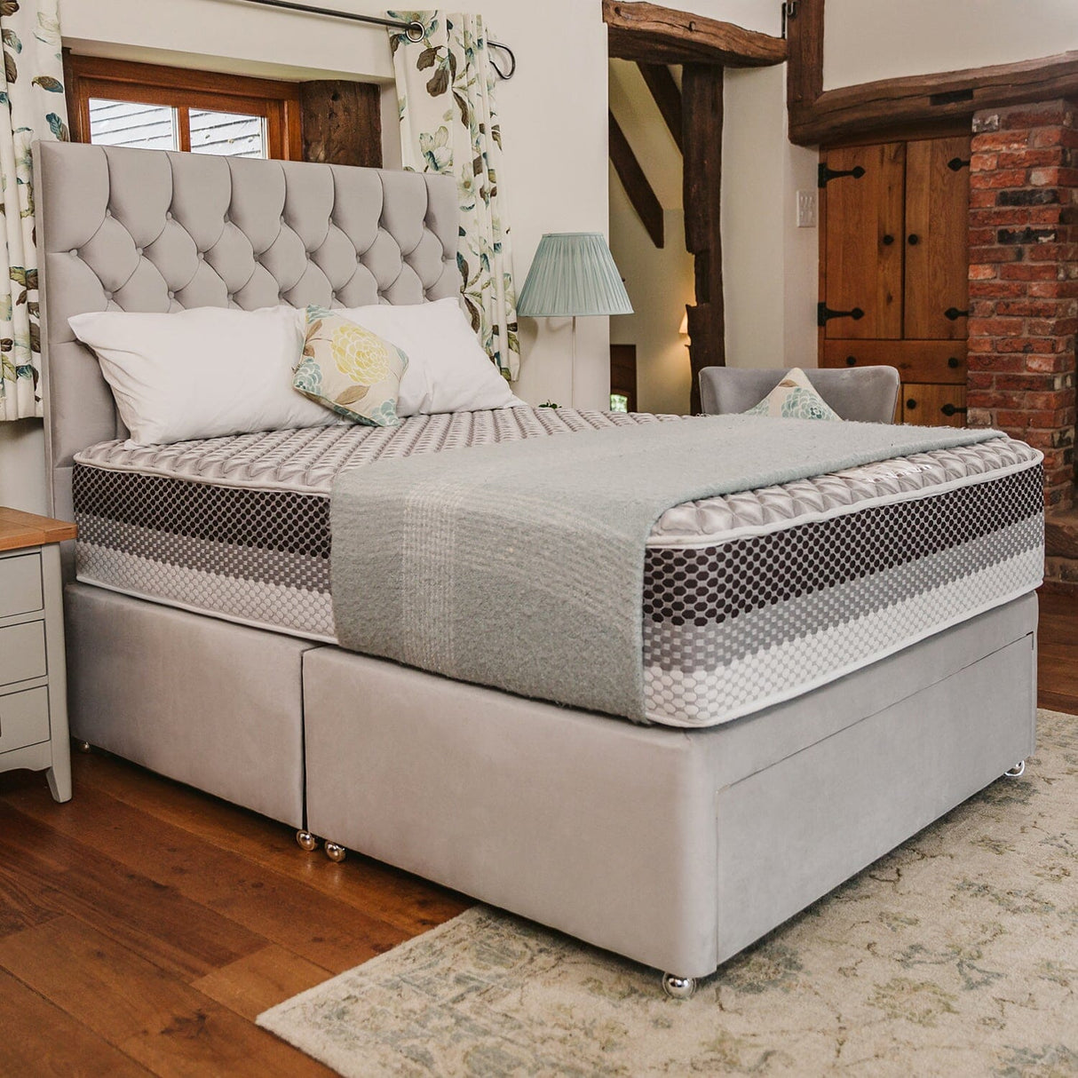 Sophia Briar-Rose Maya 2000 Pocket Sprung Memory Foam Mattress Mattress Divan Base Direct 