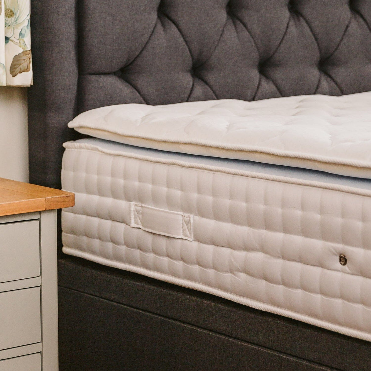 Sophia Briar-Rose Nova 1000 Pocket Sprung Natural Fillings Cushioned Pillow Top Memory Foam Bed Set Divan Bed Set Divan Base Direct 