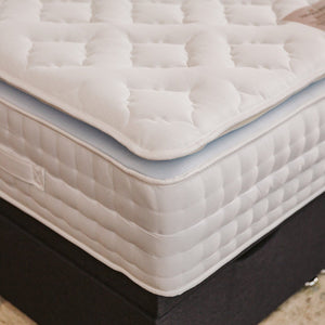 Sophia Briar-Rose Nova 1000 Pocket Sprung Natural Fillings Cushioned Pillow Top Memory Foam Bed Set Divan Bed Set Divan Base Direct 