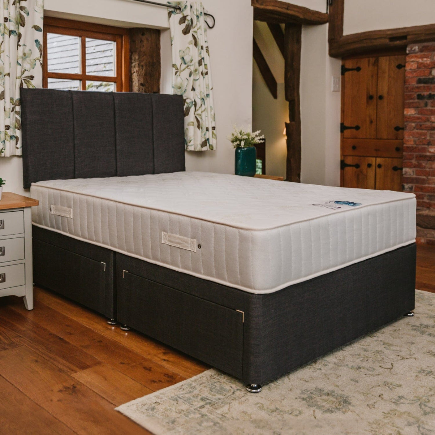 Topaz Back Care Orthopaedic Sprung Divan Bed Set Divan Bed Set Divan Base Direct 