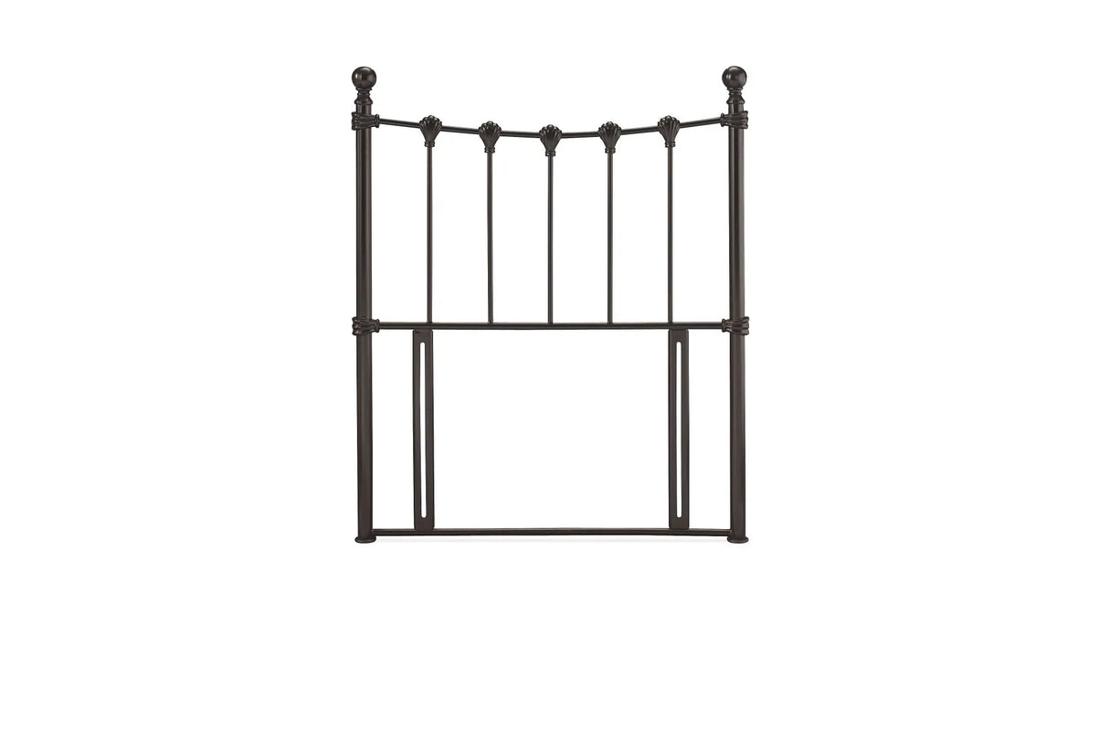Tranquility Black Metal Headboard Metal Headboards Divan Base Direct Single 